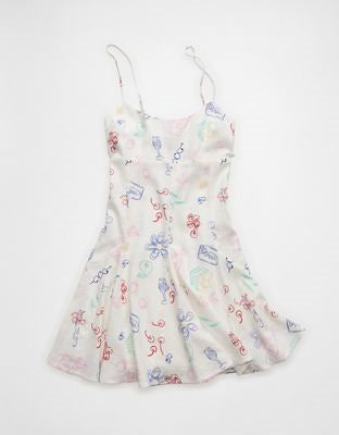 american eagle pleated dress AE V-Neck Pleated Lace Midi Dress