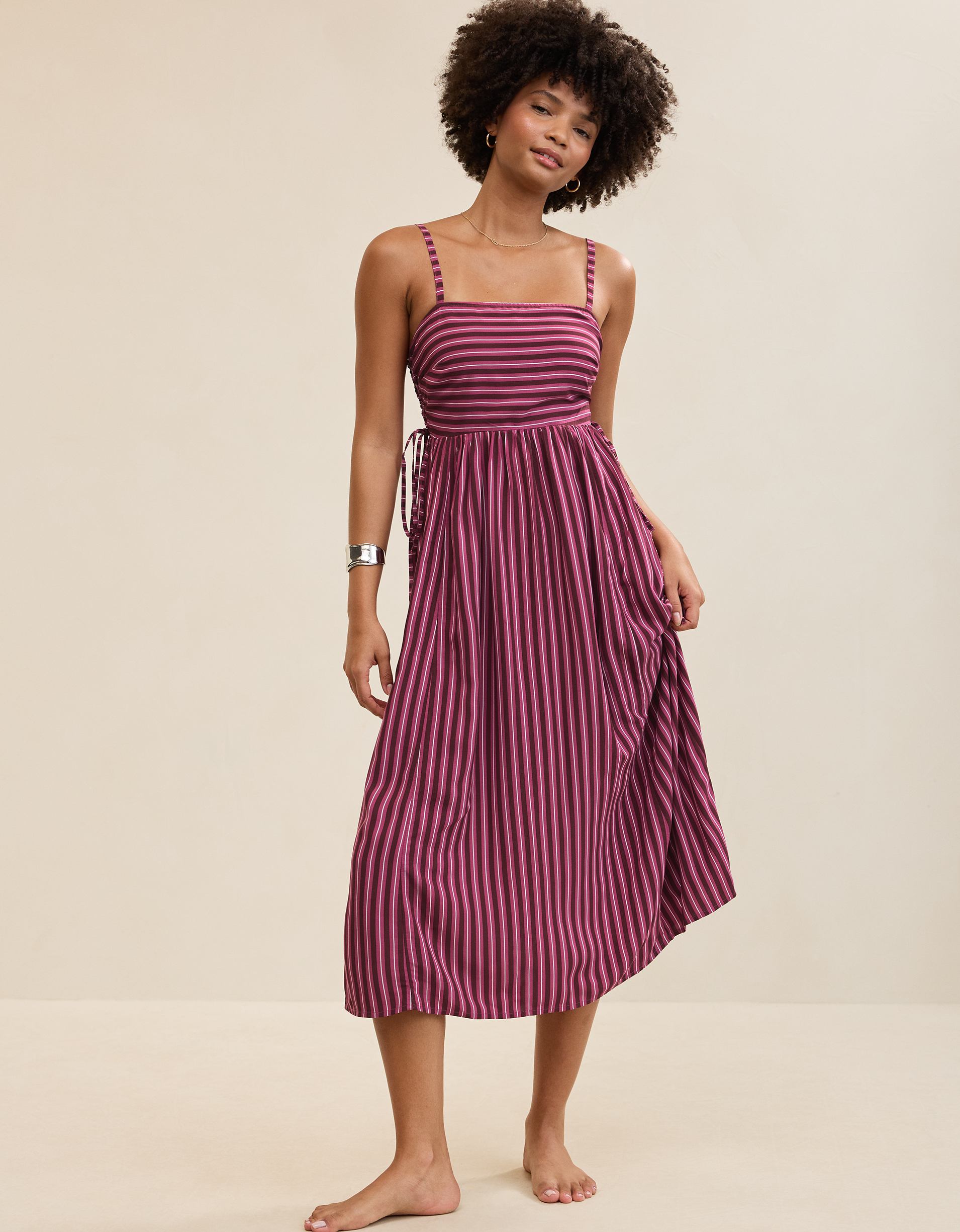 Aerie Happy & Drapey Lace Up Dress – American Eagle Europe
