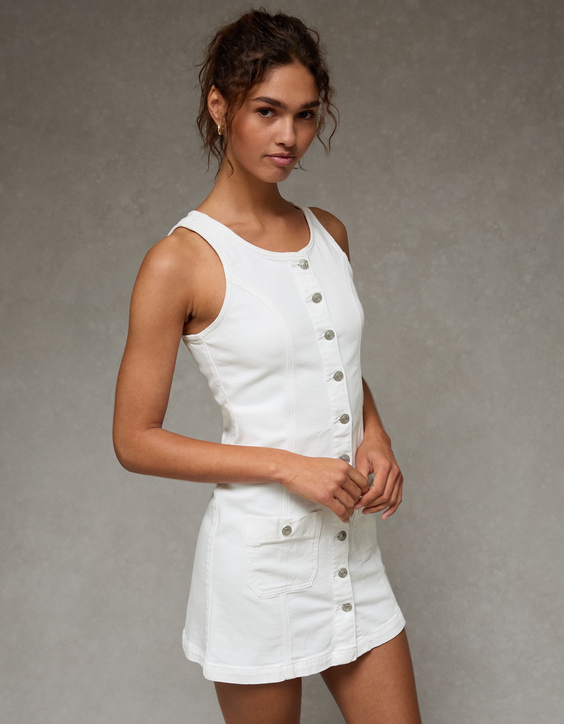 AE Denim Pinafore Mini Dress – American Eagle Europe
