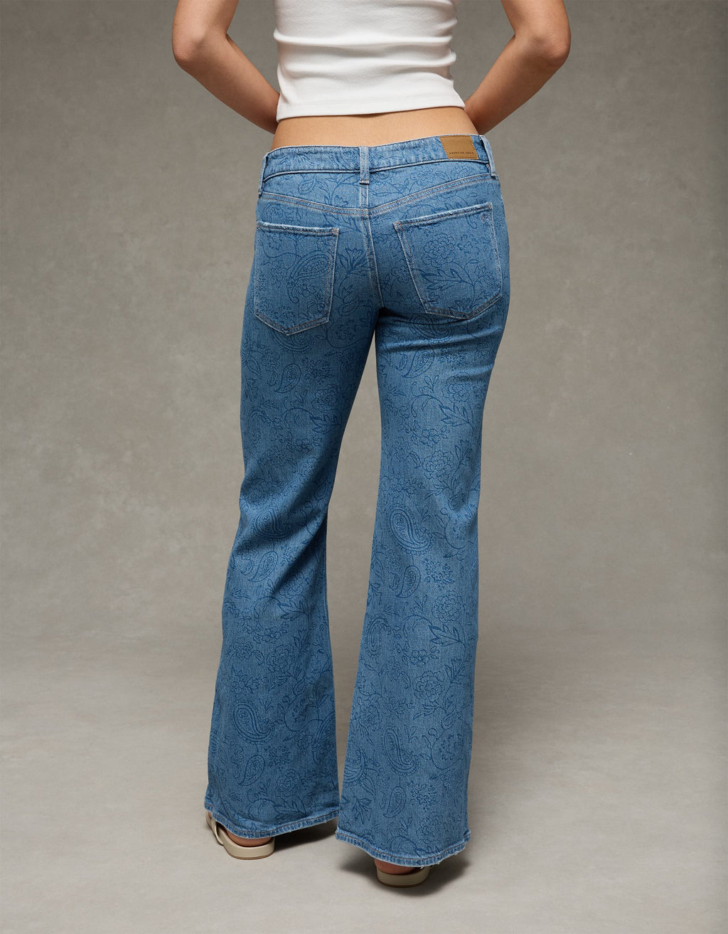 AE Stretch Low-Rise Floral Flare Jean – American Eagle Europe