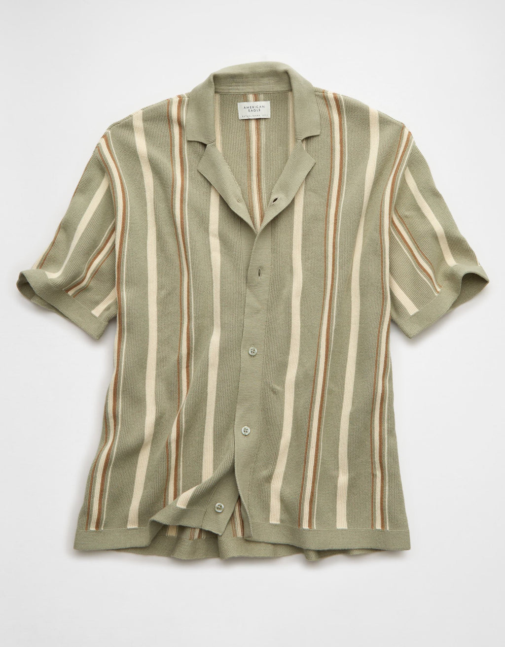 AE Striped Button-Up Sweater Polo – American Eagle Europe