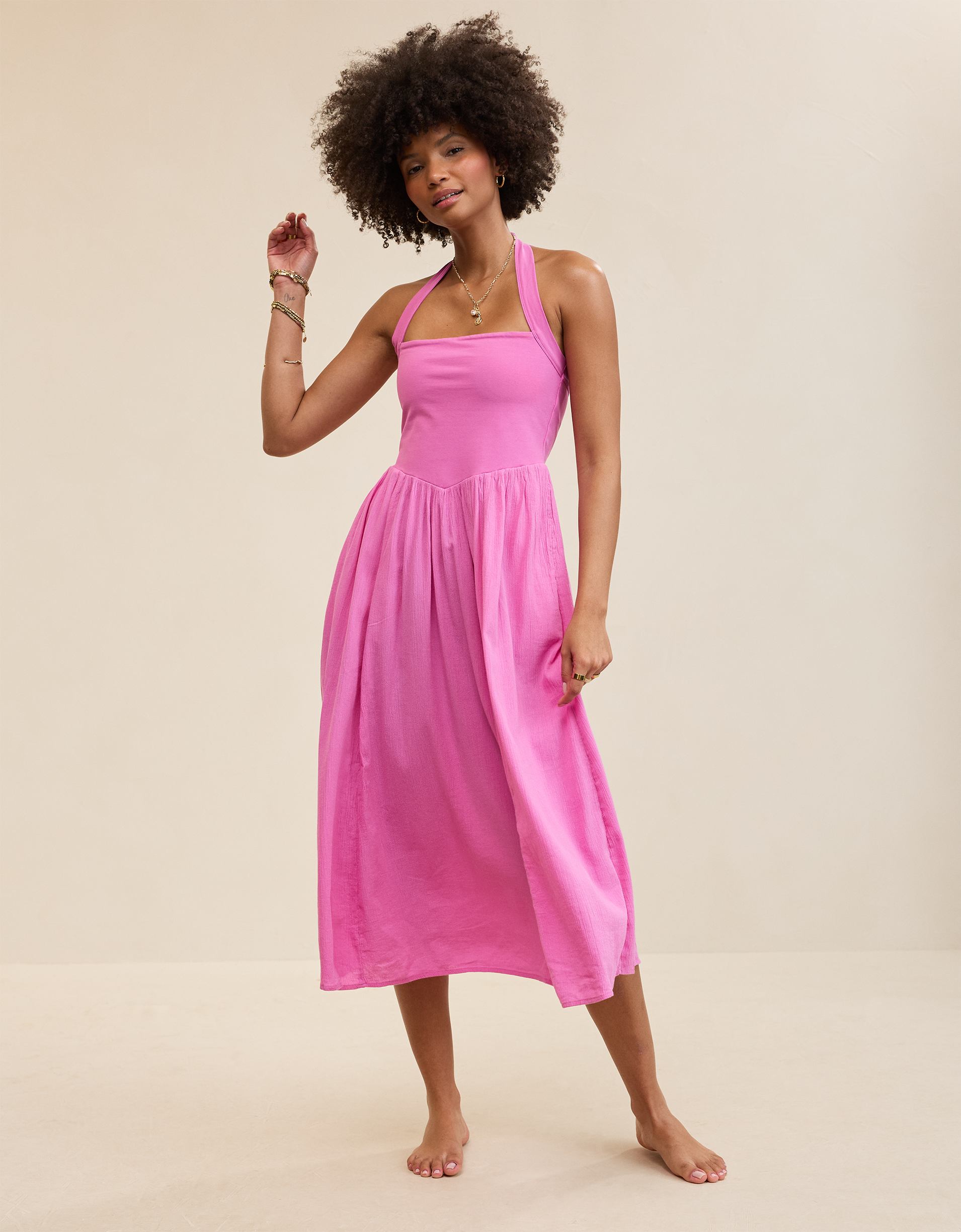 Aerie At The Barre Halter Dress – American Eagle Europe