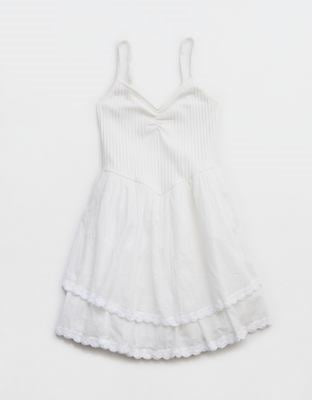 aerie white mini dress SIMKHAI Aerie Mini Dress in White